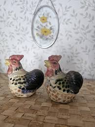 Antique Chicken Salt and Pepper Shakers - Etsy