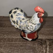Rooster Salt Shaker Set Farmhouse Cottagecore - Etsy