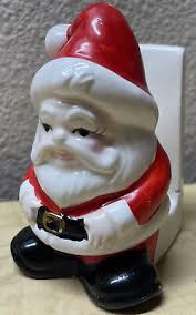 Vintage Lefton Santa Claus Napkin Holder Ceramic Christmas Decor Repaired | eBay