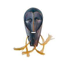 Antique African Carved Wooden Tribal Art Mask With Beard | eBay