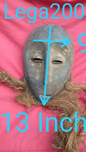 Original Lega Tribe Vintage " Warrior" Mask DRC Africa Wood ...