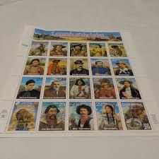 Legends Of the West Vintage 1993 USPS Postage 20 x 0.29 ...