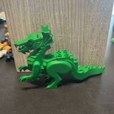 Vintage Lego Castle - Green Dragon with Moveable Tail for ...