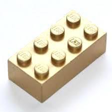 Brick 2x4 (Metallic Gold)