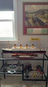 RMS Titanic Wooden Ship Model With Lights - RMS Titanic ...