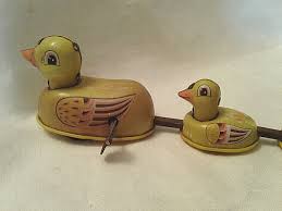 Vintage Tin Duck and Babies Wind-Up Toy w/Key | eBay