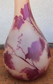 Signed Legras French Art Glass Vase 15.25" Tall, Art Nouveau - Etsy
