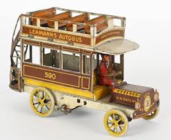 Sold at Auction: LEHMANN TIN WINDUP AUTOBUS