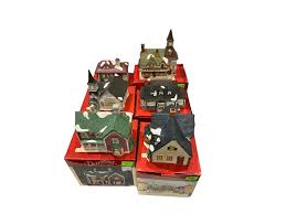 Sold at Auction: (6) Lemax Dickensvale Porcelain Lighted Houses