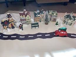 Vintage Department 56 Light Up Christmas Village 5 Buildings ...