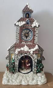Christmas Around the World Caroler's Cathedral Clock Works ...