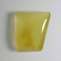 Minerál kabošony oranžový Žlutý Chalcedon, 13,82 ct., cca ...