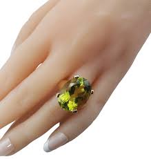 10K Yellow Gold Lemon Quartz Ring Size 8 #15789 For Sale at ...