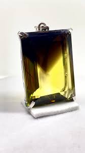 Natural Bio Lemon Quartz Certified 925 Sterling Silver Pendant 26.56 Gms 39x26mm | eBay