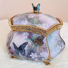 Rare Porcelain Jewellery Music Box Lena Liu's First Edition ...