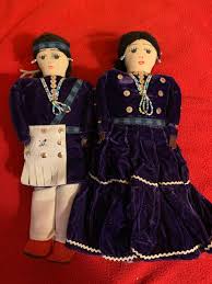 VINTAGE* 1980s Pair of 13" Navajo Native American Dolls in ...