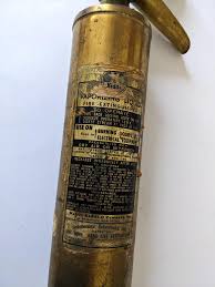 Lot - Antique Fire Extinguisher with Pressure Gauge, 1940s
