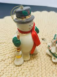 NIB LENOX Holiday Ribbons Ornaments Set of 2 - Etsy