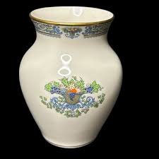 Vintage Lenox Autumn 8" Large Porcelain Vase 24k Gold Retired Floral Made in USA | eBay