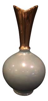 Vintage Bulbous Ceramic Bulb Bud Vase | Chairish