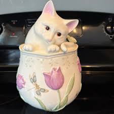 Lenox Butterfly Meadow® Kitten Cookie Jar