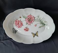 Vintage Lenox Butterfly Meadow Scalloped Oval Baker and Serving Dish. - Etsy