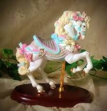 Vintage Lenox Carousel Horse : Handpainted Bisque Porcelain ...