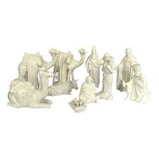 Vintage White Porcelain Nativity Scene Set – 10 Pieces ...