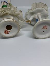 Ballerina and Flower Girl Figurines With Applied Lace ...