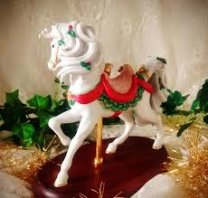 Vintage Lenox Christmas Carousel Horse: 1994 Bisque ...