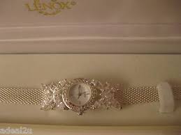 Lenox Sterling Silver The Crystal Butterfly Watch Fully ...