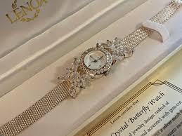 Lenox Sterling Silver 925 Crystal Butterfly Women's ...