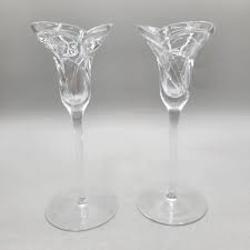 Rogaska Maestro Crystal Art Nouveau Style Light Candlesticks ...