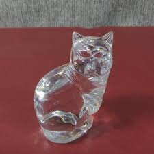 Orrefors Crystal Cat Whimsey Paperweight (SRBF-1) - Etsy