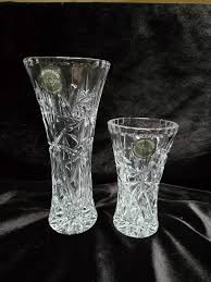 Vintage Lenox Star Vases Set: Czech Crystal Pinwheel Design ...
