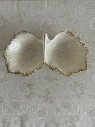 Vintage Lenox Hand Decorated W/24K Gold Double Leaf ...