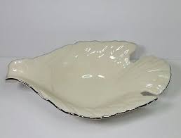 Lenox Ivory Dove Bird Open Candy Dish with Gold Trim White ...