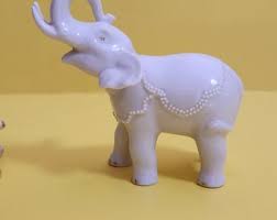 Set of 2 Porcelain Lenox Elephant Figurines **free Shipping** - Etsy