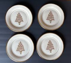 LENOX ETERNAL CHRISTMAS SALAD PLATES SET OF 4 | eBay
