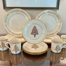 Eternal Christmas by Lenox / Dinner Plates / Salad Plates ...