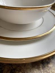 Lenox Eternal White Gold 3 Piece Place Setting New | eBay