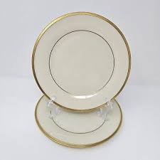 Lenox Eternal Bone China 8" Salad Luncheon Plates Ivory with ...