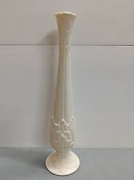 Vintage Lenox Florentine 10.5" Porcelain Bud Vase Ivory Leaf Pattern | eBay