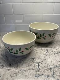 Lenox Holiday Set of 2 Stackable Bowls - Etsy
