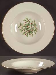 Holiday (Presidential) Rim Soup Bowl by Lenox | Replacements, Ltd.