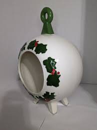 Vintage 3D Large Christmas Ornament 12" Ceramic Mold Diorama ...