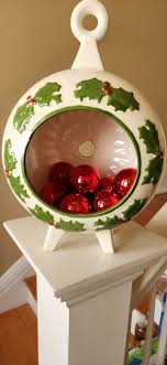 Vtg Diorama Christmas Ceramic Mold Large Ornament 12 ...