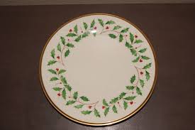 Vintage Lenox Christmas China Holiday Dimension Salad Plate ...