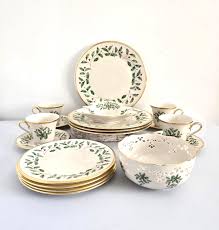 Vintage Lenox Holiday Christmas Dinnerware: 18 Piece Set for ...