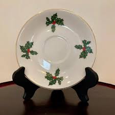 Vintage Lefton Cardinal & Holly Tea Cup & Saucer — 2 Pieces ...